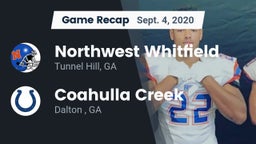 Recap: Northwest Whitfield  vs. Coahulla Creek  2020