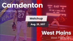 Matchup: Camdenton High vs. West Plains  2017