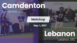 Matchup: Camdenton High vs. Lebanon  2017