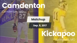 Matchup: Camdenton High vs. Kickapoo  2017