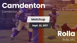 Matchup: Camdenton High vs. Rolla  2017