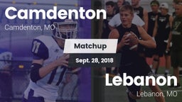 Matchup: Camdenton High vs. Lebanon  2018