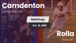 Matchup: Camdenton High vs. Rolla  2018