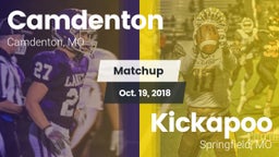Matchup: Camdenton High vs. Kickapoo  2018