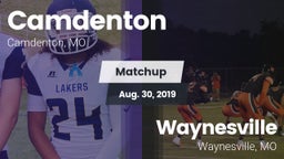 Matchup: Camdenton High vs. Waynesville  2019