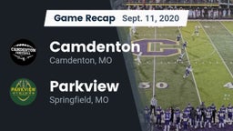 Recap: Camdenton  vs. Parkview  2020