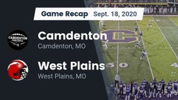Recap: Camdenton  vs. West Plains  2020