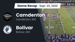 Recap: Camdenton  vs. Bolivar  2020