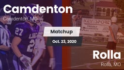 Matchup: Camdenton High vs. Rolla  2020