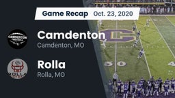 Recap: Camdenton  vs. Rolla  2020