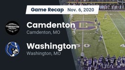 Recap: Camdenton  vs. Washington  2020
