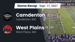 Recap: Camdenton  vs. West Plains  2021
