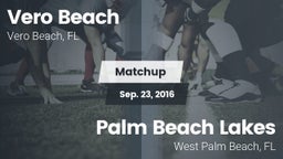 Matchup: Vero Beach vs. Palm Beach Lakes  2016