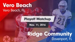 Matchup: Vero Beach vs. Ridge Community  2016