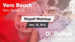 Matchup: Vero Beach vs. Dr. Phillips  2016