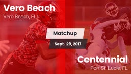 Matchup: Vero Beach vs. Centennial  2017