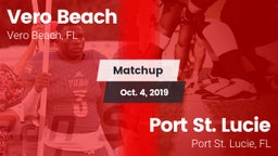 Matchup: Vero Beach vs. Port St. Lucie  2019