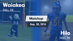 Matchup: Waiakea vs. Hilo  2016