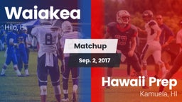 Matchup: Waiakea vs. Hawaii Prep  2017