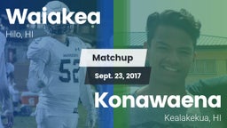 Matchup: Waiakea vs. Konawaena  2017