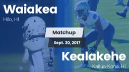 Matchup: Waiakea vs. Kealakehe  2017