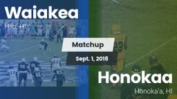 Matchup: Waiakea vs. Honokaa  2018