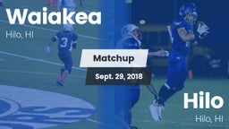 Matchup: Waiakea vs. Hilo  2018