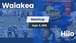 Matchup: Waiakea vs. Hilo  2019