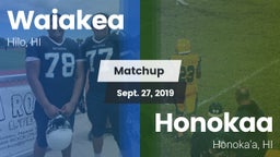 Matchup: Waiakea vs. Honokaa  2019