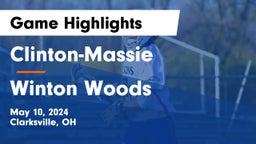 Clinton-Massie  vs Winton Woods  Game Highlights - May 10, 2024
