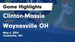 Clinton-Massie  vs Waynesville OH Game Highlights - May 6, 2024