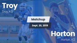 Matchup: Troy vs. Horton  2019