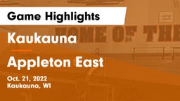 Kaukauna  vs Appleton East  Game Highlights - Oct. 21, 2022