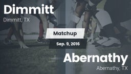 Matchup: Dimmitt vs. Abernathy  2016