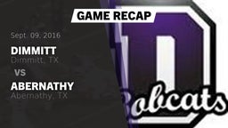 Recap: Dimmitt  vs. Abernathy  2016