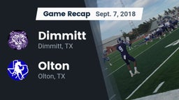 Recap: Dimmitt  vs. Olton  2018
