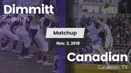 Matchup: Dimmitt vs. Canadian  2018