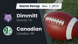 Recap: Dimmitt  vs. Canadian  2019