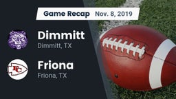 Recap: Dimmitt  vs. Friona  2019