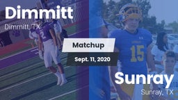 Matchup: Dimmitt vs. Sunray  2020