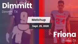 Matchup: Dimmitt vs. Friona  2020