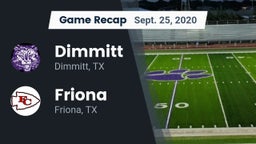 Recap: Dimmitt  vs. Friona  2020