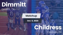 Matchup: Dimmitt vs. Childress  2020