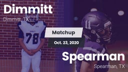 Matchup: Dimmitt vs. Spearman  2020