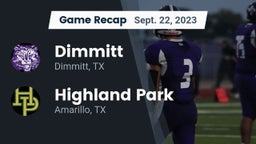 Recap: Dimmitt  vs. Highland Park  2023