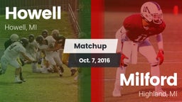 Matchup: Howell vs. Milford  2016
