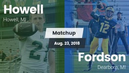 Matchup: Howell vs. Fordson  2018