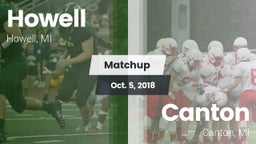 Matchup: Howell vs. Canton  2018