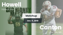 Matchup: Howell vs. Canton  2019