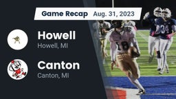 Recap: Howell  vs. Canton  2023
